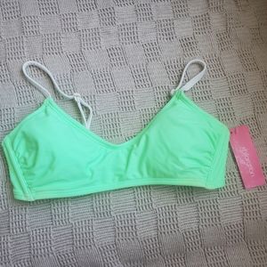 Women's Contrast Binding Bralette Bikini Top. AG826T size small